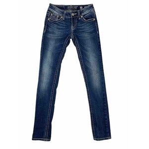 Miss Me Sunny Skinny Jeans Women's Medium Wash Blue‎ Size 26